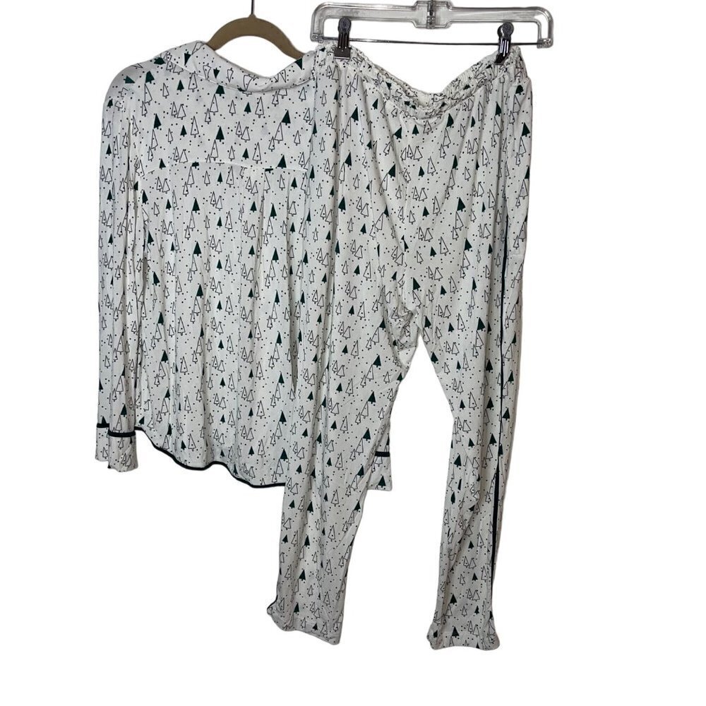 Soma Womens Two Piece Pajama PJ Set Size Large Abstract Tree Print - Picture 4 of 8